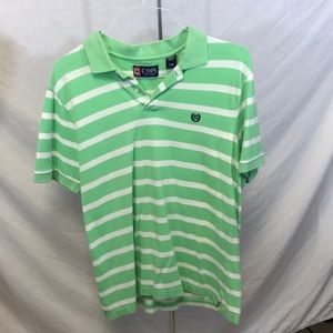 Chaps Men’s L Polo Striped Golf Shirt